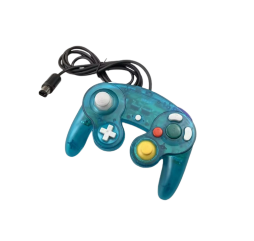 Control GameCube Cable Turquesa Traslúcido