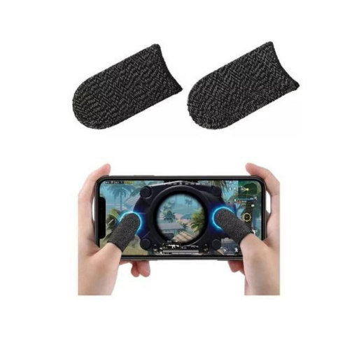 Pack De 40 Dedales Gaming Híbridos De Fibra De Carbono Y Plata – Transpirables, Antideslizantes Y Universales Para Móvil