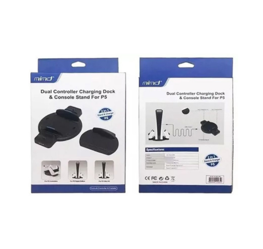 Dual Controller Charging Dock & Console Stand for PS5