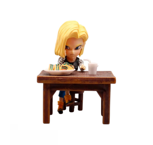 Figura Dragon Ball – Android 18 Comiendo (Pequeña)