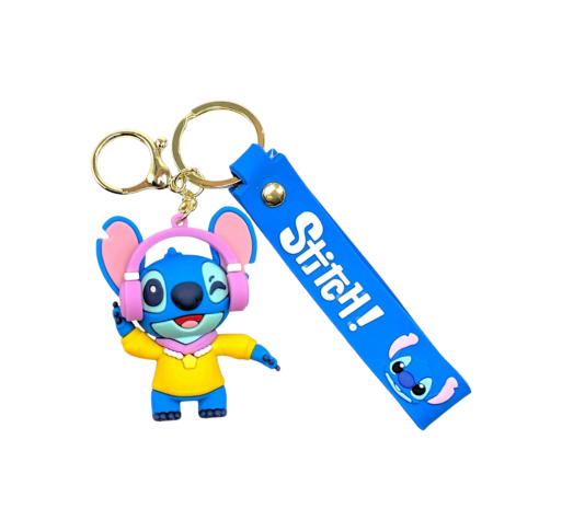 Llavero de Stitch con Audífonos – Edición Kawaii Disney