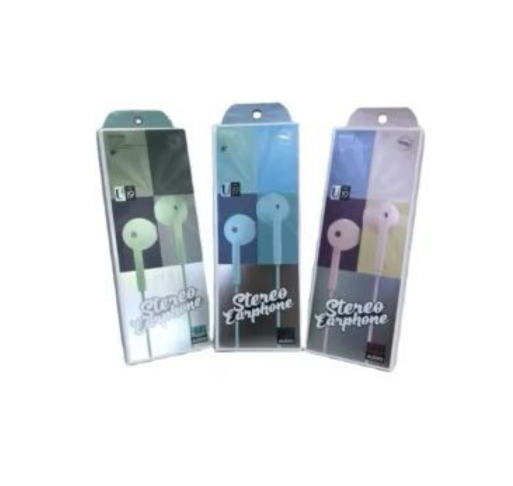 Stereo Earphones – Azul / Negro / Gris / Verde / Rosa