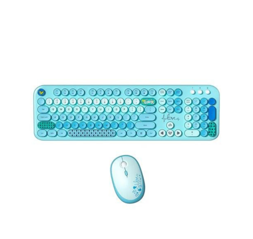 Teclado Love LY – Estilo y Funcionalidad en Azul