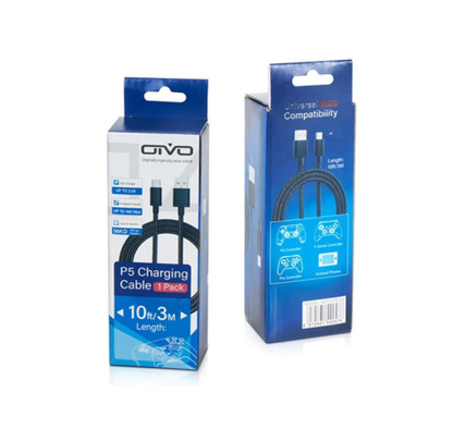 Cable OTVO 3m – USB A a Tipo C para PS5 (Charging Cable)