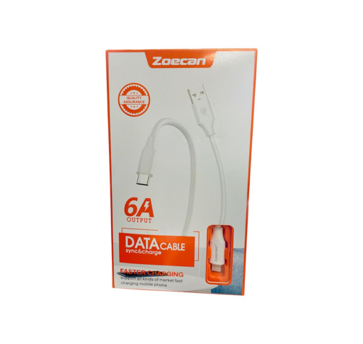 Cable iPhone USB Lightning 6A Zoecan – 1.8 metros
