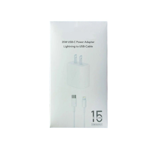 Cargador iPhone 15 – 35W USB-C a USB-C