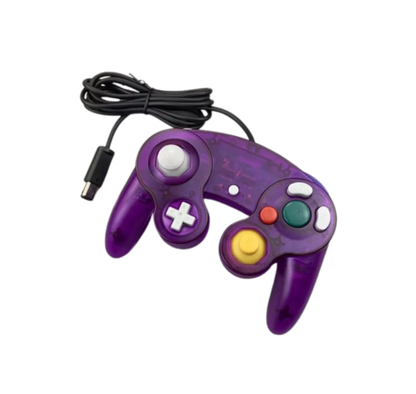 Control GameCube Cable Morado Traslúcido