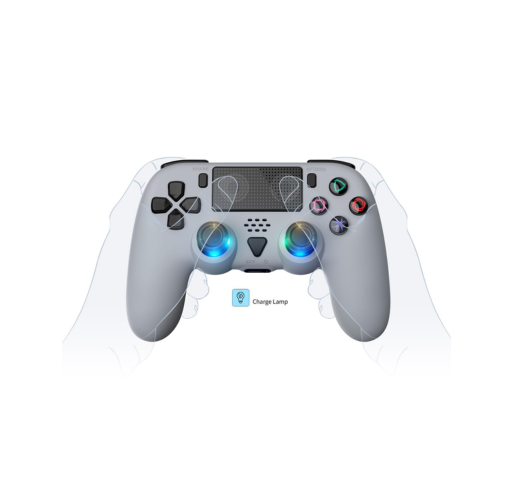 GAMFAMI Wireless Controller Blue Gray – Compatible PS5 / PS5 Pro / PS5 Slim / PC