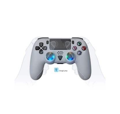 GAMFAMI Wireless Controller Blue Gray – Compatible PS5 / PS5 Pro / PS5 Slim / PC