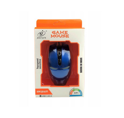Game Mouse JieXin – Cable Azul – Precisión y estilo para tus partidas