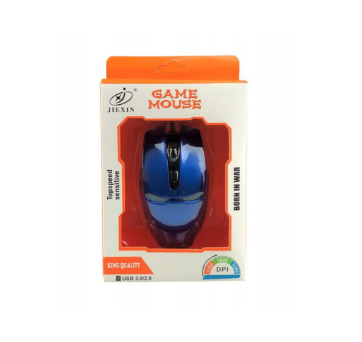 Game Mouse JieXin – Cable Azul – Precisión y estilo para tus partidas