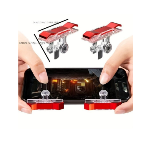 Gatillo Transparente con Cubierta – Accesorio para Celulares Gamer