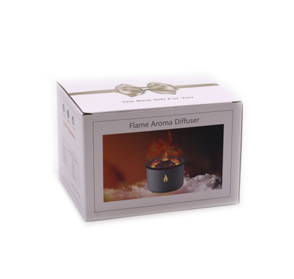 Humidificador Volcán con Efecto de Humo LED