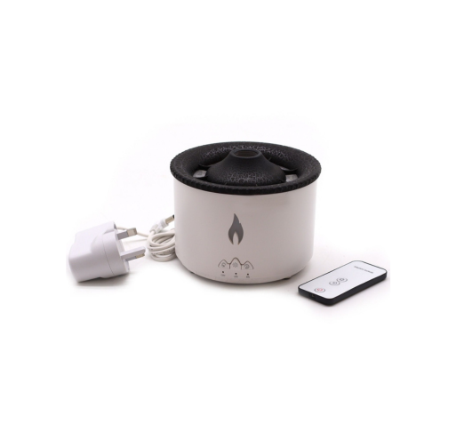 Humidificador Volcán con Efecto de Humo LED