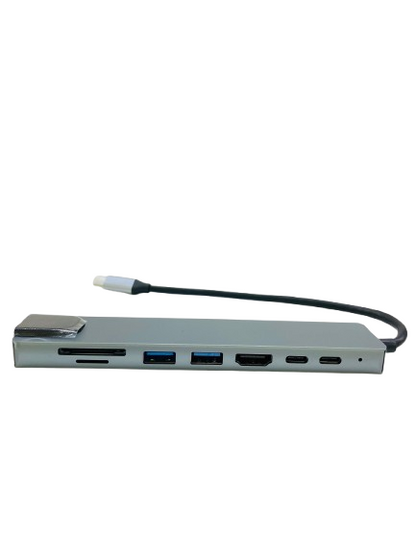 HUB Adaptador USB-C a HDTV – 8 Puertos