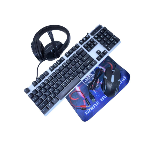 Kit Gamer 4 en 1 – Teclado, Mouse, Audífonos y Mousepad | RGB