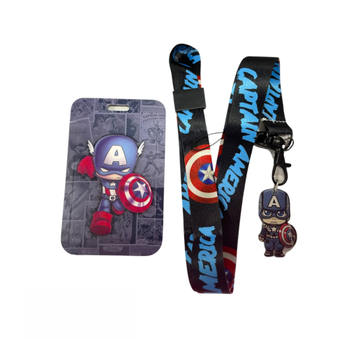 Lanyard Porta Carnet Capitán América – Avengers