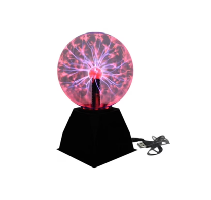 Lámpara de Plasma Roja – Bola de Plasma Decorativa con Efectos Eléctricos