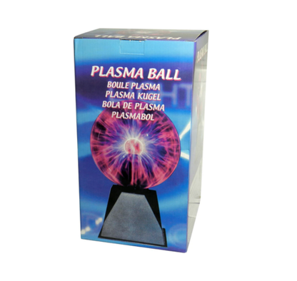 Lámpara de Plasma Roja – Bola de Plasma Decorativa con Efectos Eléctricos
