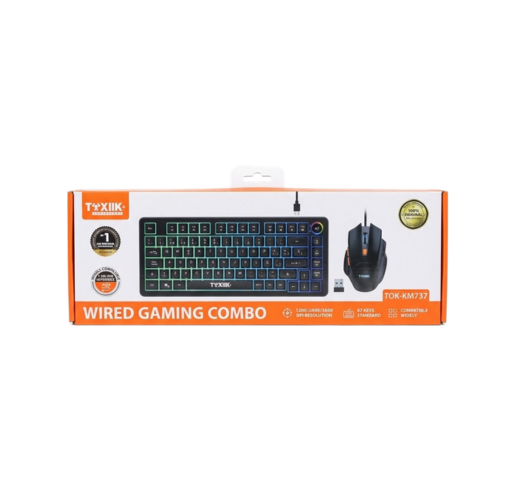 Combo de Teclado y Mouse Gamer – Kit Gaming para PC y Laptop