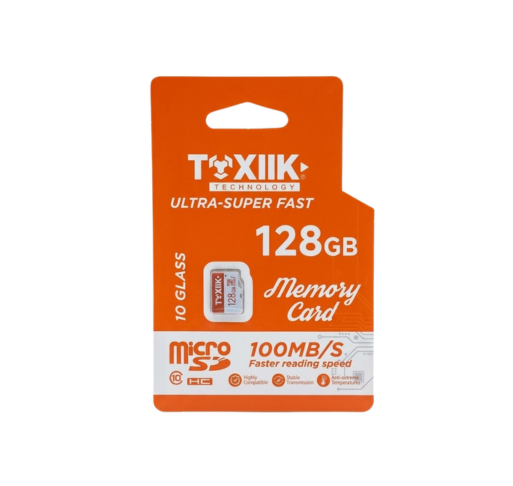 Tarjeta MicroSD 128GB TOXIIK – Memoria de Almacenamiento para  Dispositivos Electrónicos