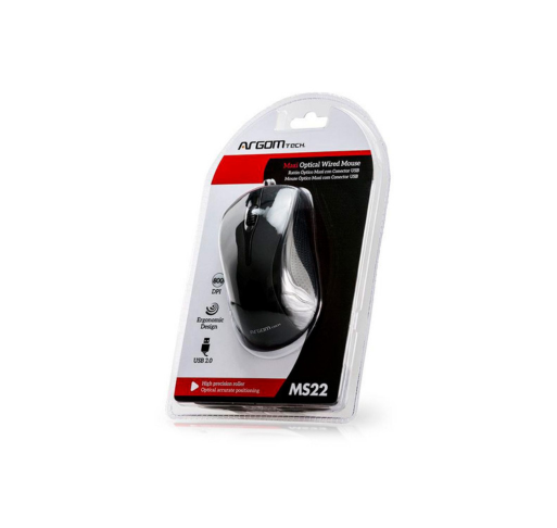 Mouse Maxi Optical MS14 con Cable – Comodidad y precisión para el día a día