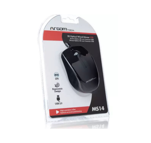 Mouse Maxi Optical MS14 con Cable – Comodidad y precisión para el día a día