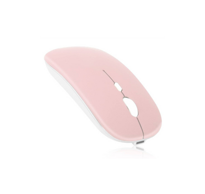 Mouse Inalámbrico – Colores Silvery, Black y Pink