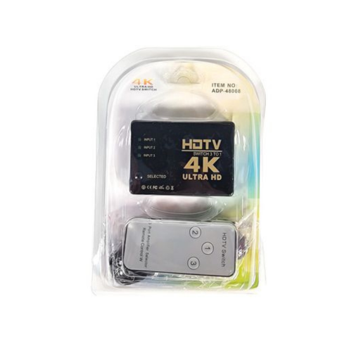 Splitter HDMI 3x1 4K*2K Zoecan con Cargador