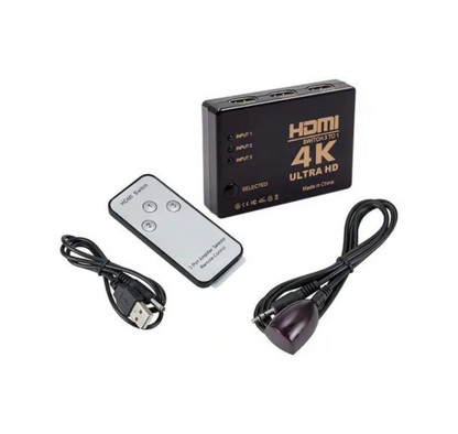 Splitter HDMI 3x1 4K*2K Zoecan con Cargador