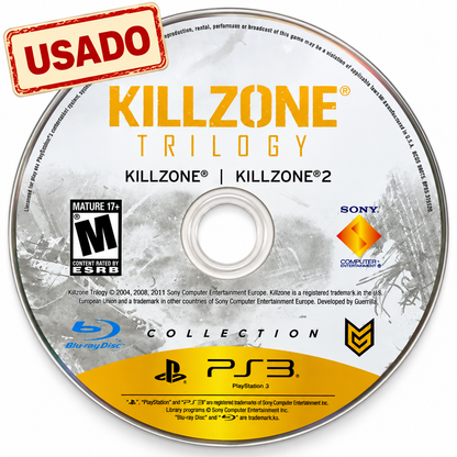 Killzone Trilogy PS3 usado disco 1 Killzone y Killzone 2