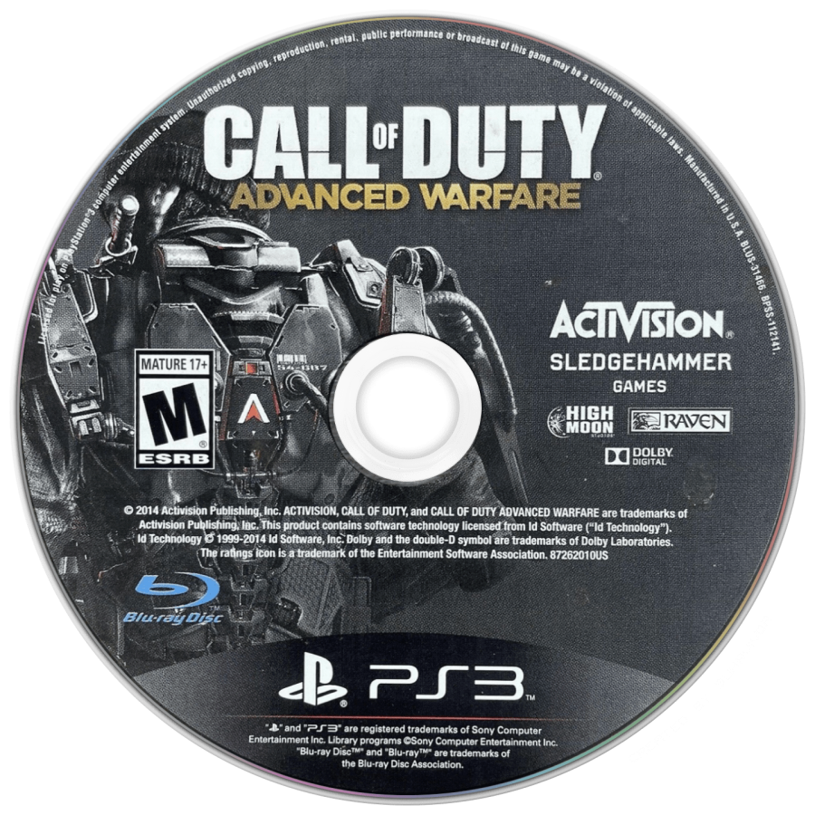 Call of Duty Advanced Warfare para PlayStation 3 - disco