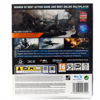 Battlefield 3 Limited Edition para PlayStation 3 - contraportada