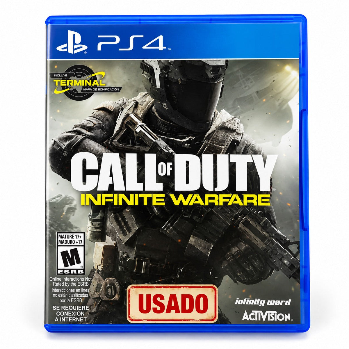 Call of Duty Infinite Warfare PlayStation 4 usado portada principal fondo blanco