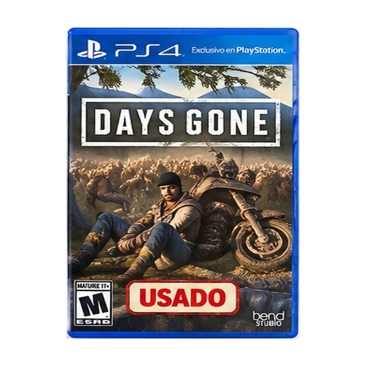 Days Gone PlayStation 4 usado portada más ancha centrada lienzo 1254 x 1254