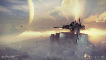Destiny PS4 escenario futurista y paisaje del juego