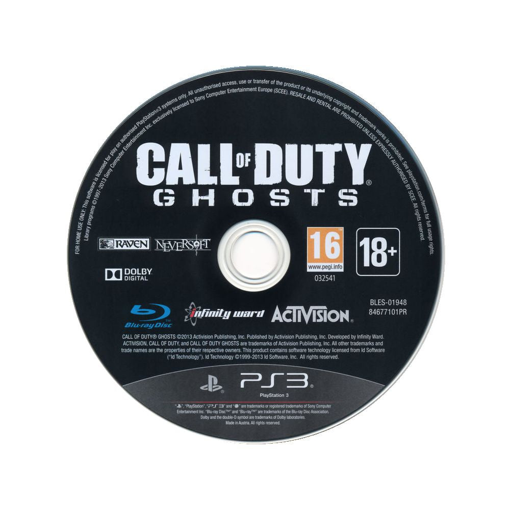 Call of Duty Ghosts para PlayStation 3 - disco