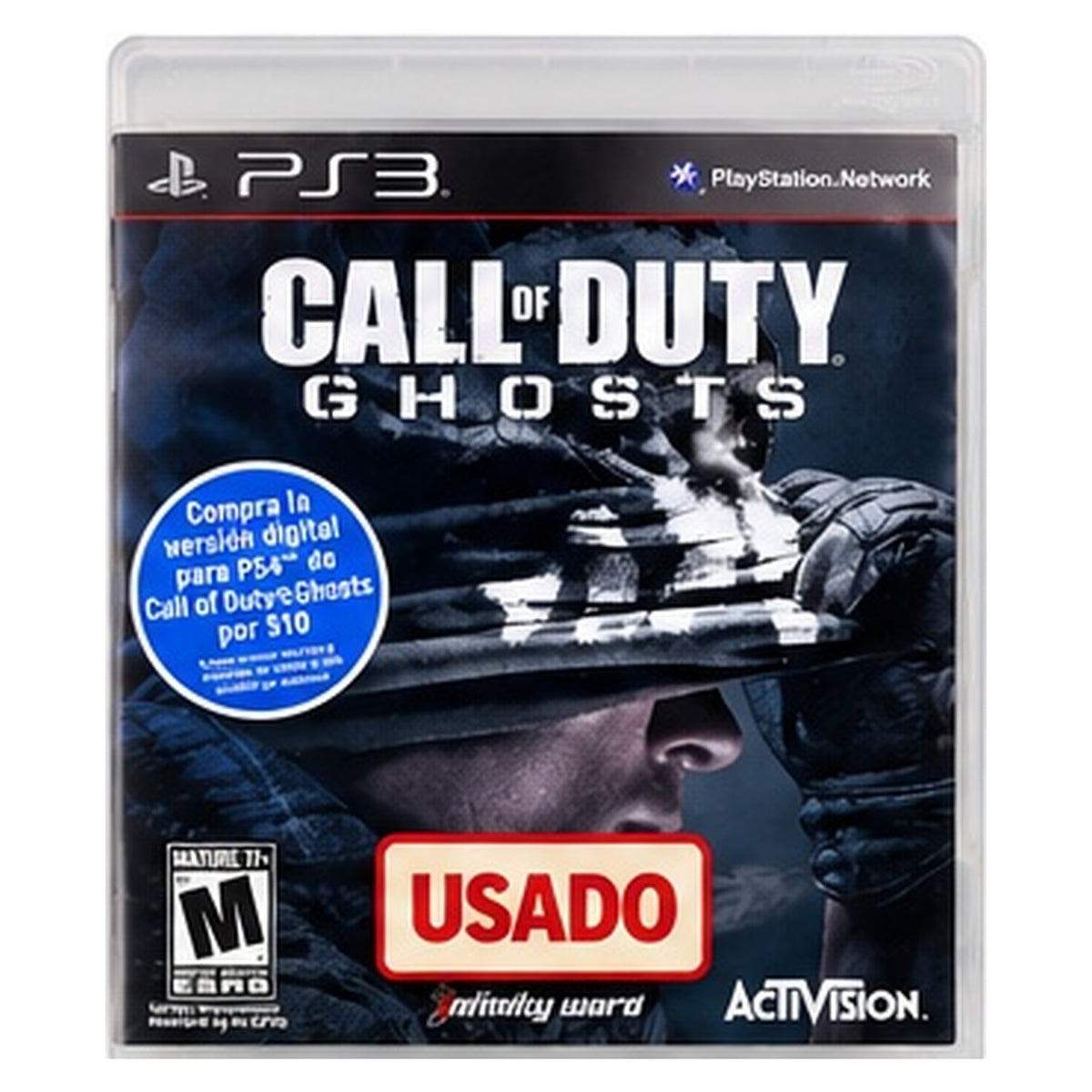 Call of Duty Ghosts usado para PlayStation 3 - portada