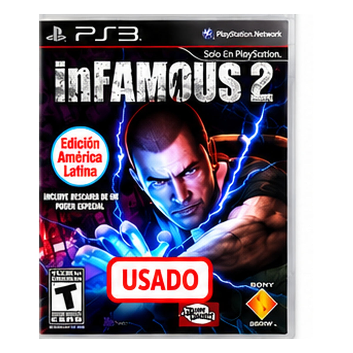 inFamous 2 usado para PlayStation 3 - portada