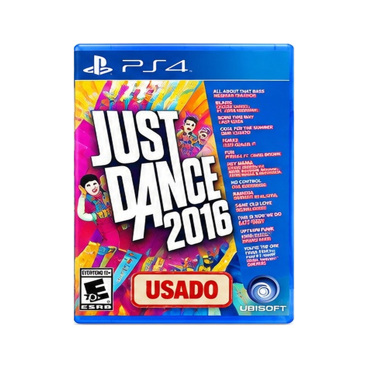 Just Dance 2016 – PlayStation 4 | Usado portada PS4 usada fondo blanco