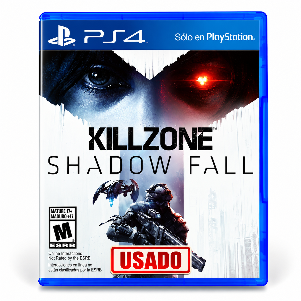 Killzone Shadow Fall PS4 usado portada frontal fondo blanco