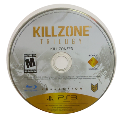 Killzone Trilogy PS3 disco 2 Killzone 3