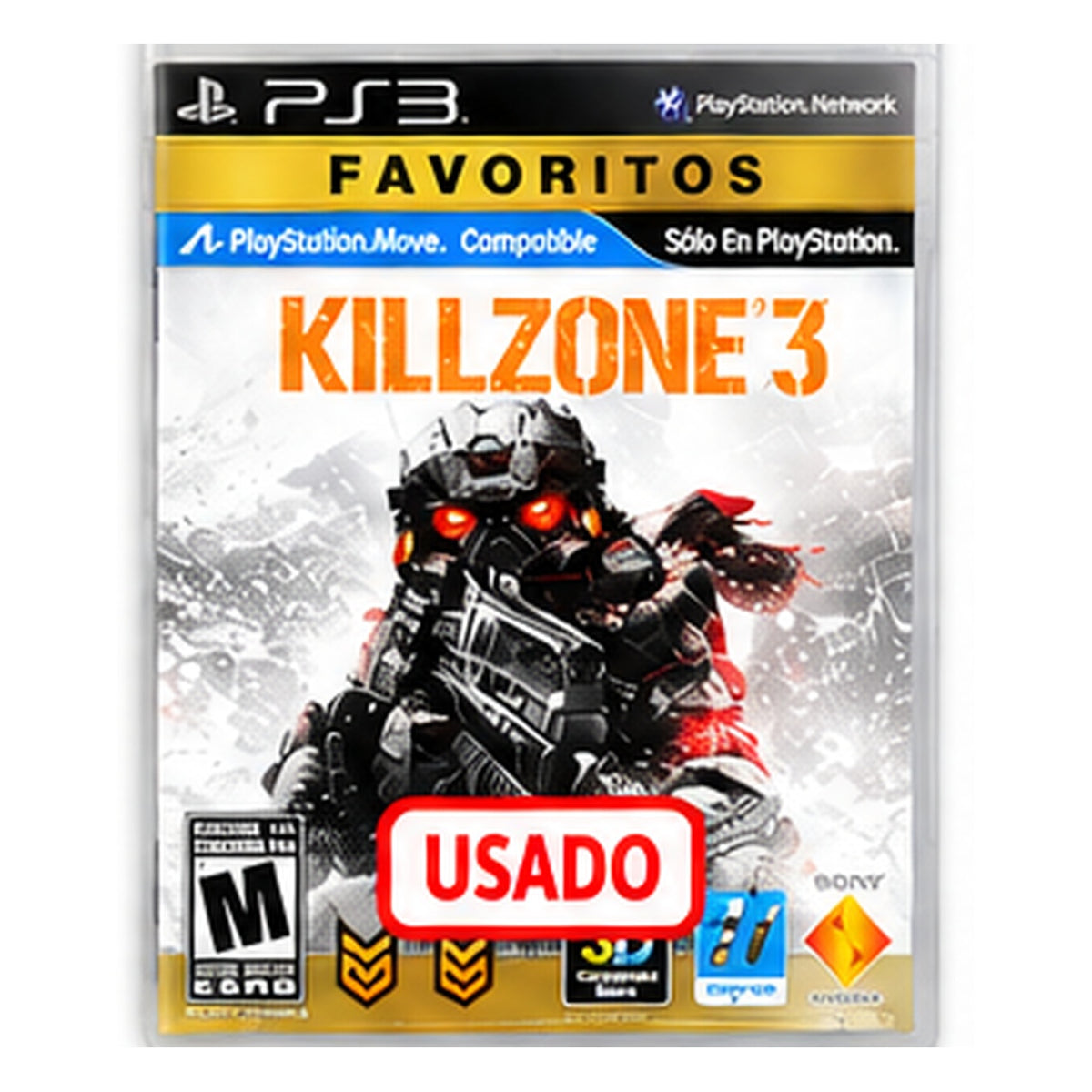 Killzone 3 usado para PlayStation 3 - portada