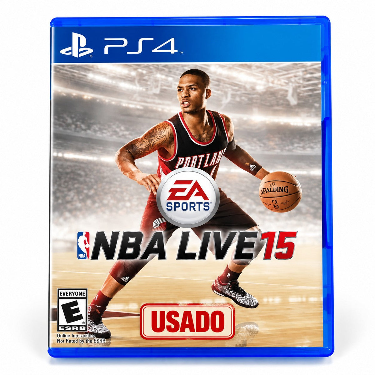 NBA Live 15 PS4 usado portada principal fondo blanco etiqueta USADO