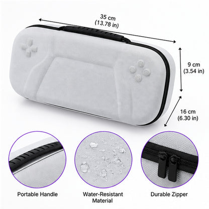 Detalles y dimensiones estuche blanco PlayStation Portal
