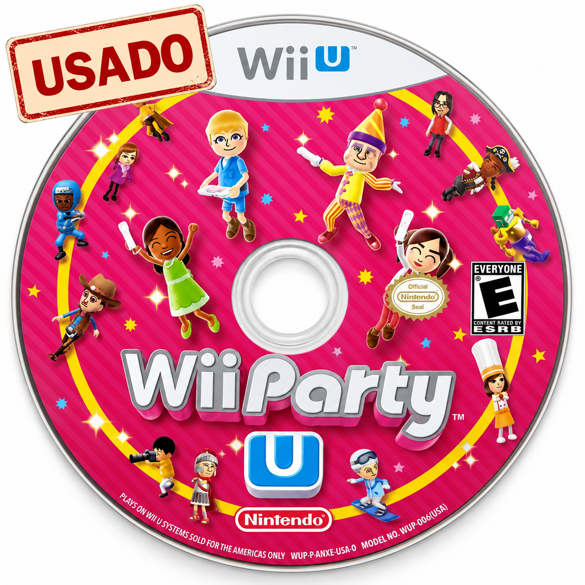 Wii Party U para Nintendo Wii U usado, solo disco sin carátula