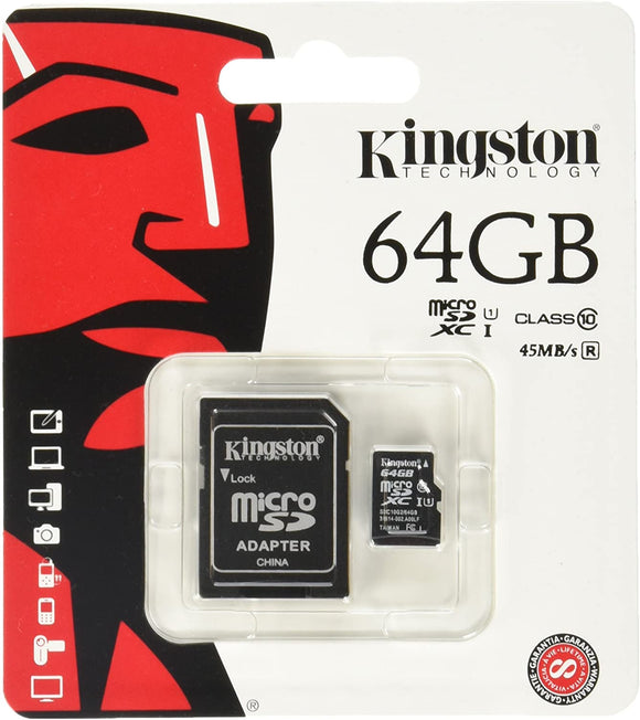Kingston Class 10 Tarjeta Micro SD Con Adaptador SD