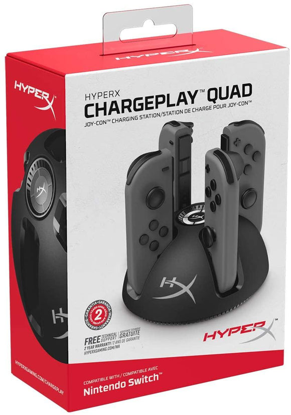 ChargePlay Quad 4 Joy-Con Hyperx_panama_videojuegos_birriagamers