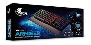 XTech Teclado Gamer Gaming Armiger Multimedia XTK-510S Chroma RGB Retro Iluminado